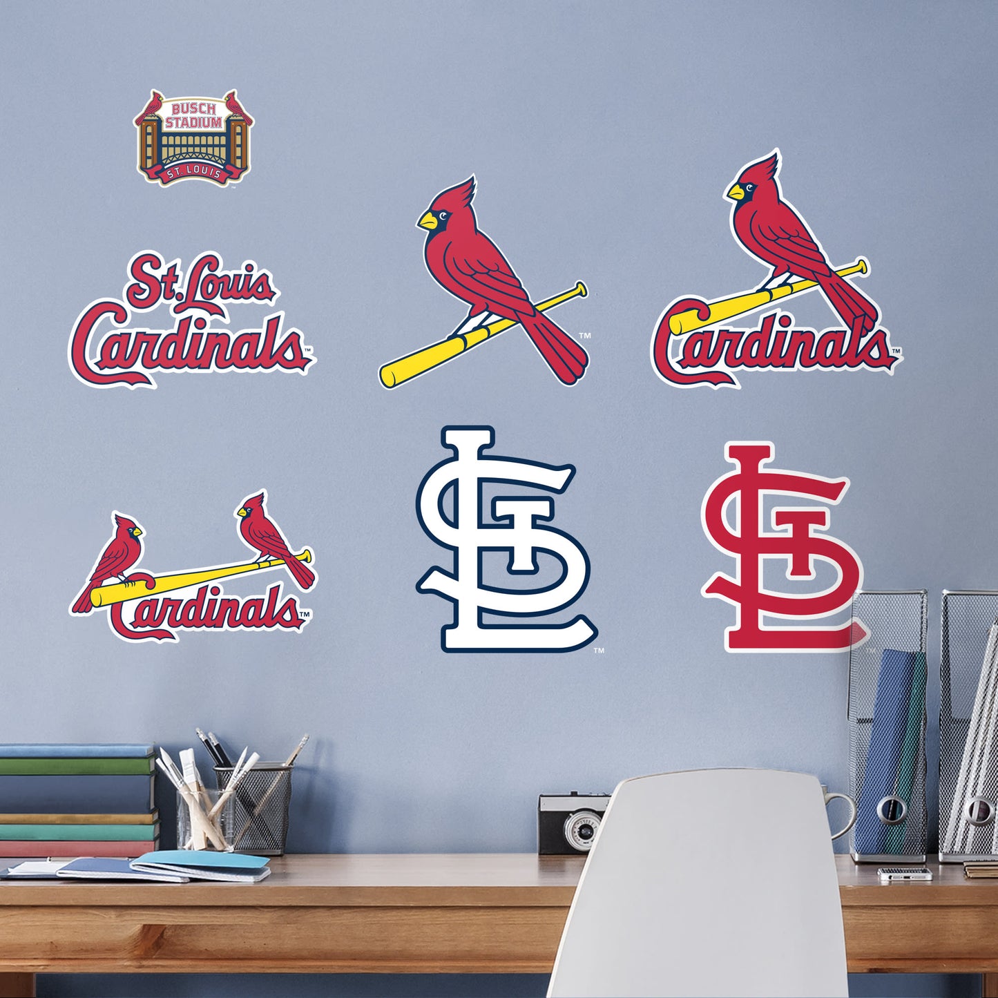 St. Louis Cardinals: Logo Assortment - Officially Licensed MLB Removable Wall Decals