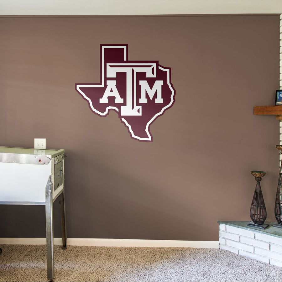 Lone Star Logo - RealBig Collection - Official Texas A&M - Texas A&M Aggies - Reusable Vinyl Wall Decals