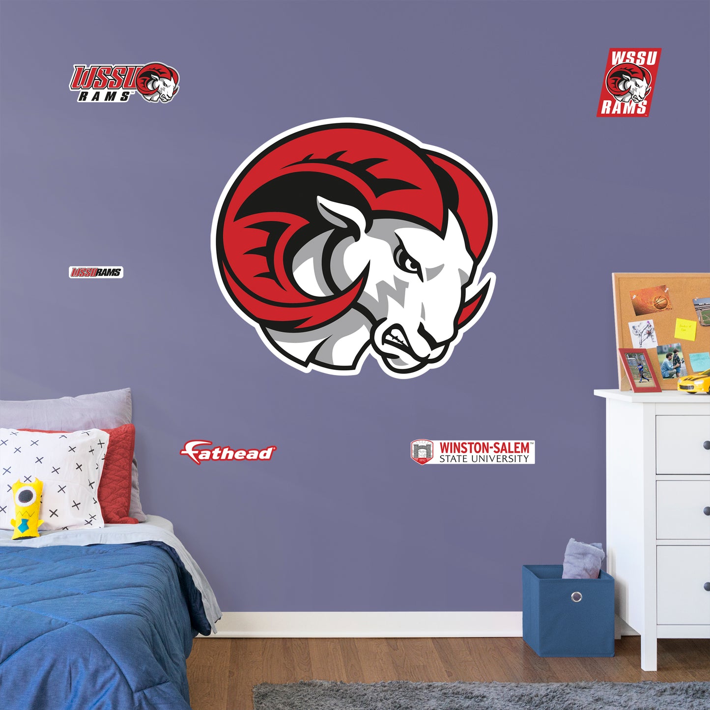 Winston-Salem State University  RealBig - Officially Licensed NCAA Removable Wall Decal