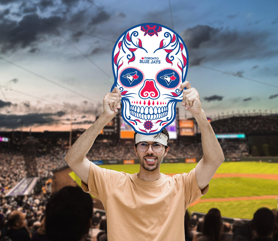 Skull Logo - Big Head - Official MLB - Toronto Blue Jays - Foam Core Cutout